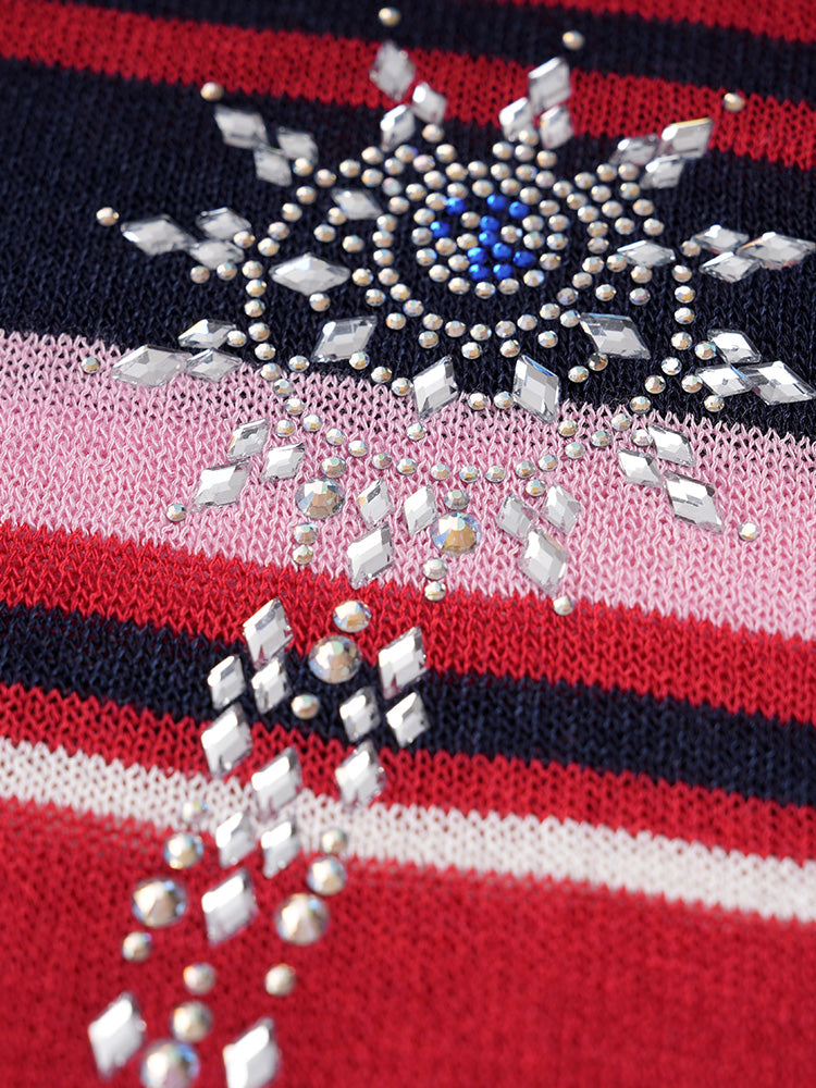 TCH Bunny Rhinestone Striple Blouse