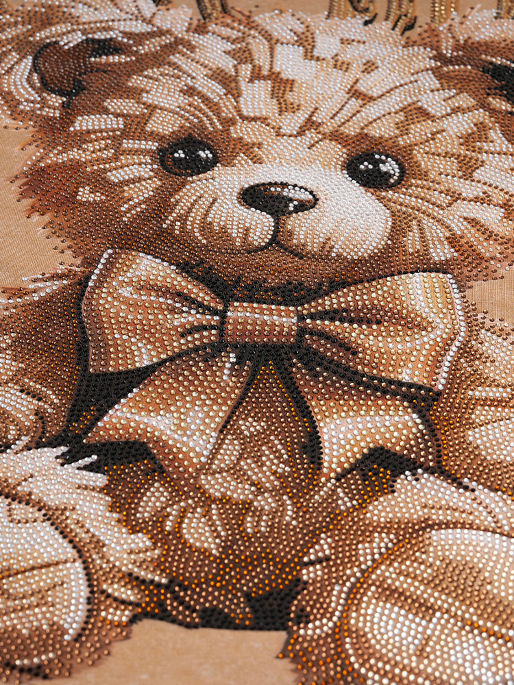 TCH Presale Rhinestone Teddy Bear Washed T-Shirt