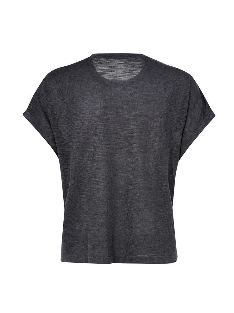 TCH Rhinestone Graphic Lightweight Knitted Tee