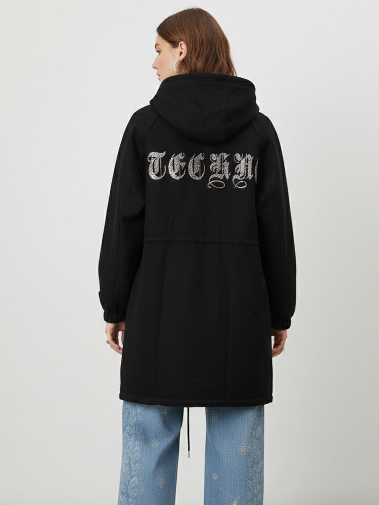 TCH Glamorous Starry Rhinestone Long Jacket