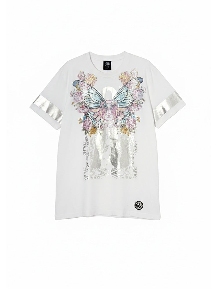 TCH Graphic Print White Cotton T-shirt