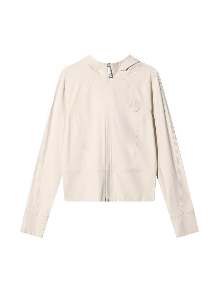 TCH Rhinestone Zip Tech Hoodie