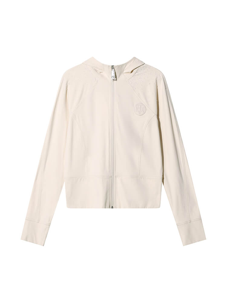 TCH Rhinestone Zip Tech Hoodie