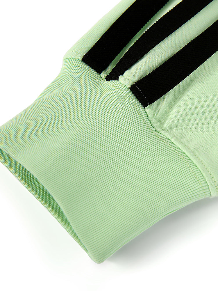 TCH Rhinestone University Striped Sweatshirt