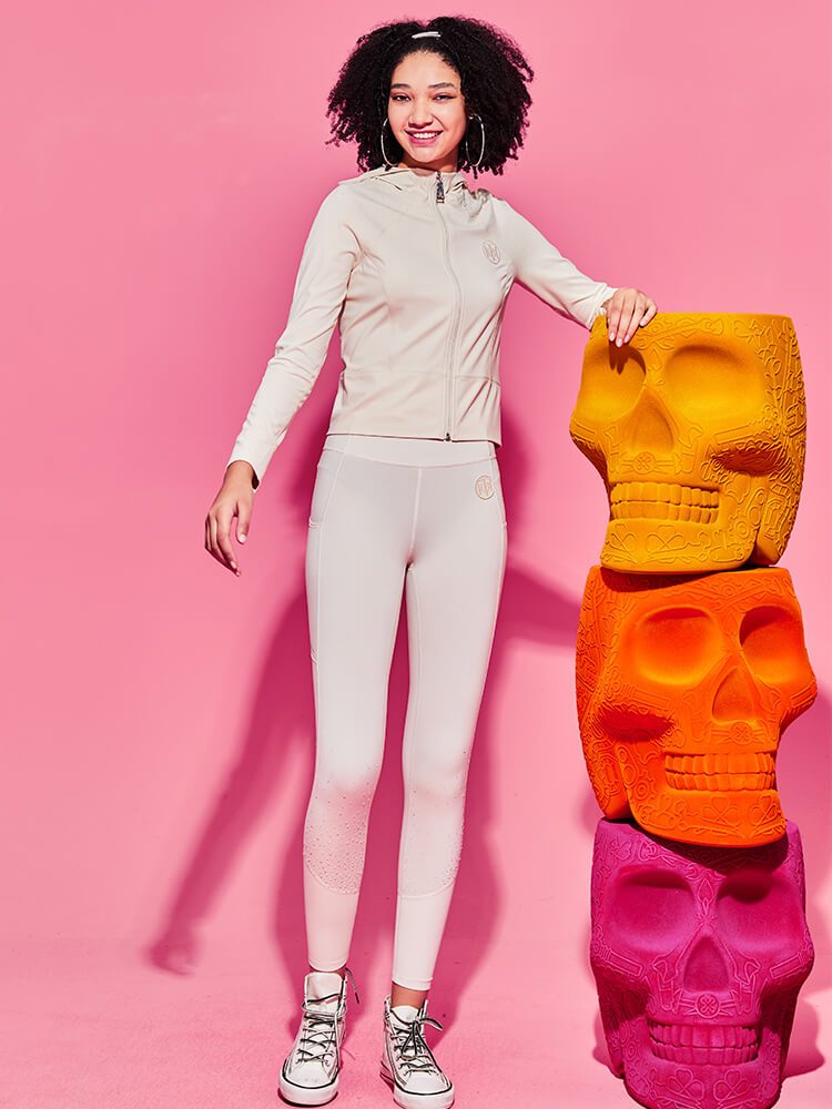 TCH Rhinestone Zip Tech Hoodie