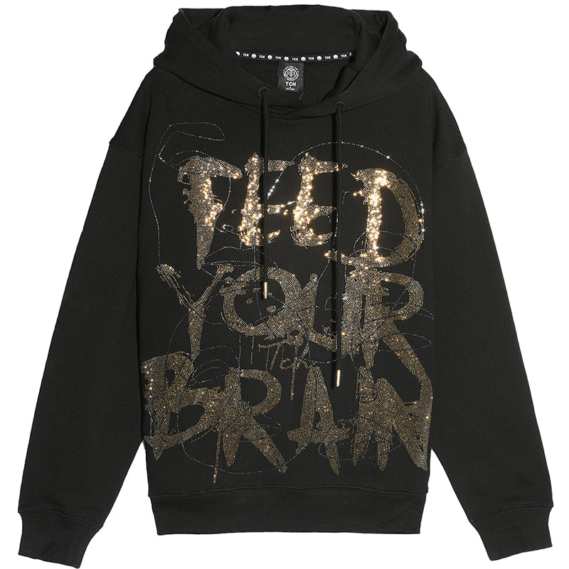 TCH Fashion Letter Printed Drawstring Loose Hoodies
