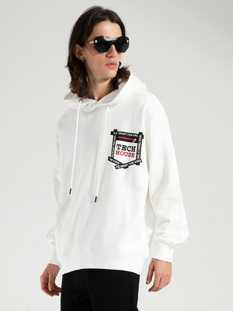 TCH Hooded Loose Long Sleeve Sweatshirt