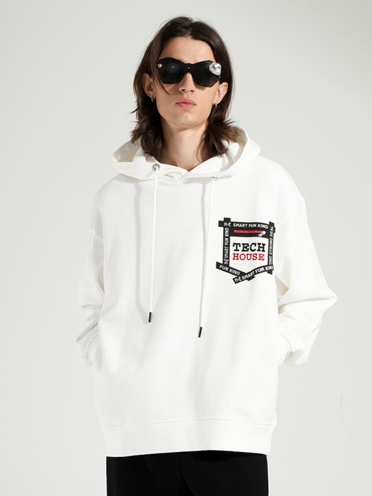 TCH Hooded Loose Long Sleeve Sweatshirt
