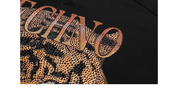 TCH Men's Tiger Printed Rhinestone Cotton Sweatshirt