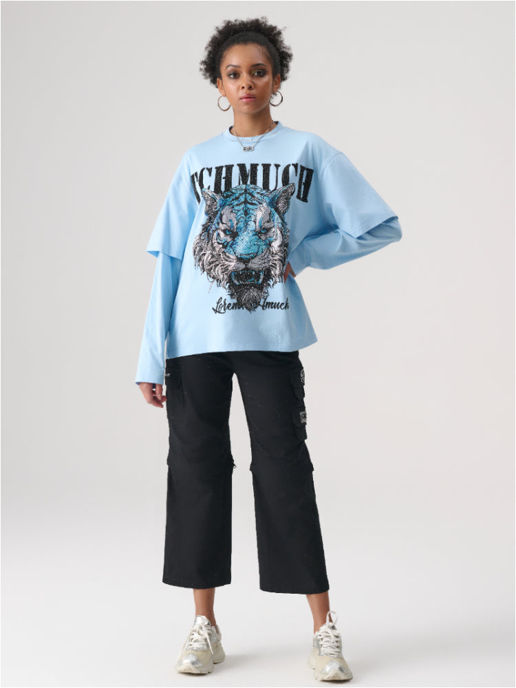 TCH Women's Elastic Waist Wide-Leg Pants