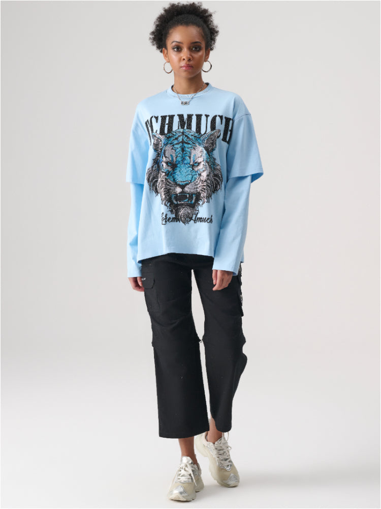 TCH Women's Elastic Waist Wide-Leg Pants