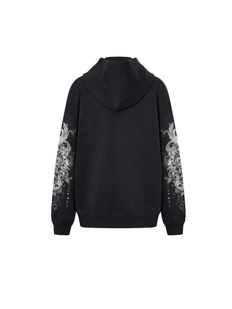 tch 2026 oversized lion rhinestone black hoodie black HighEnd Luxury Streetwear Brand Official Showcase