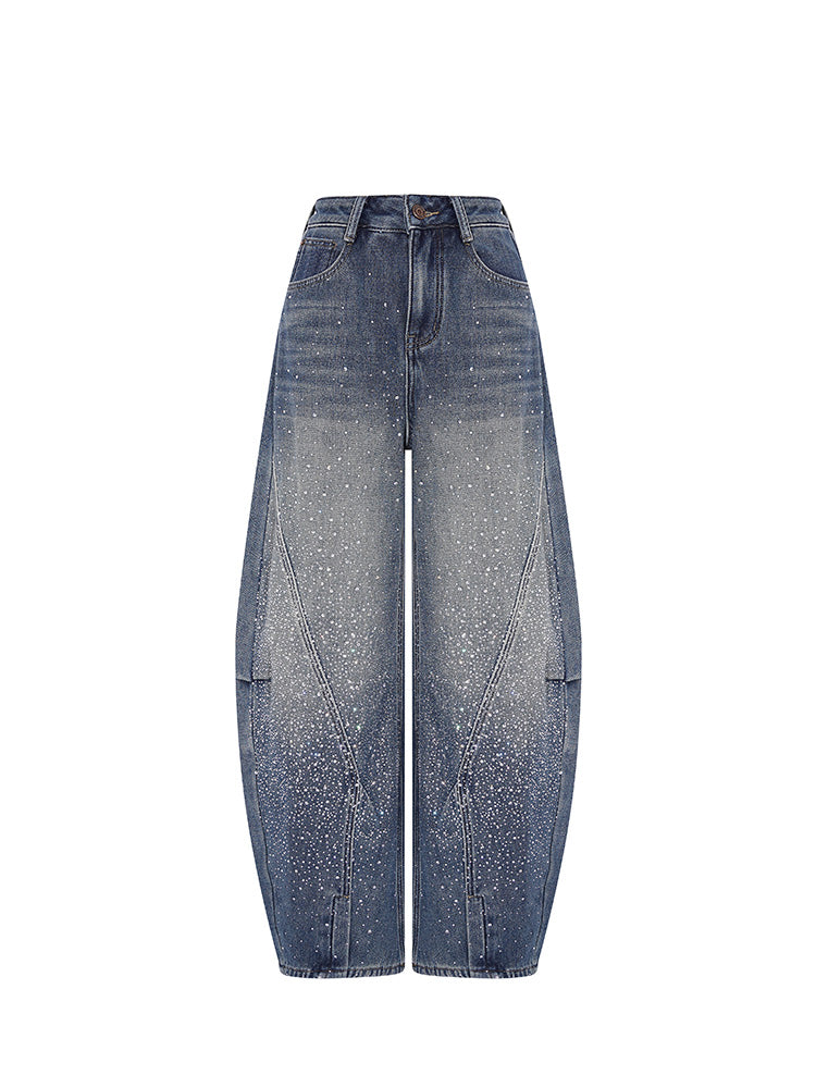 tch allover crystal galaxy party wide leg jeans blue1 HighEnd Luxury Streetwear Brand Official Showcase