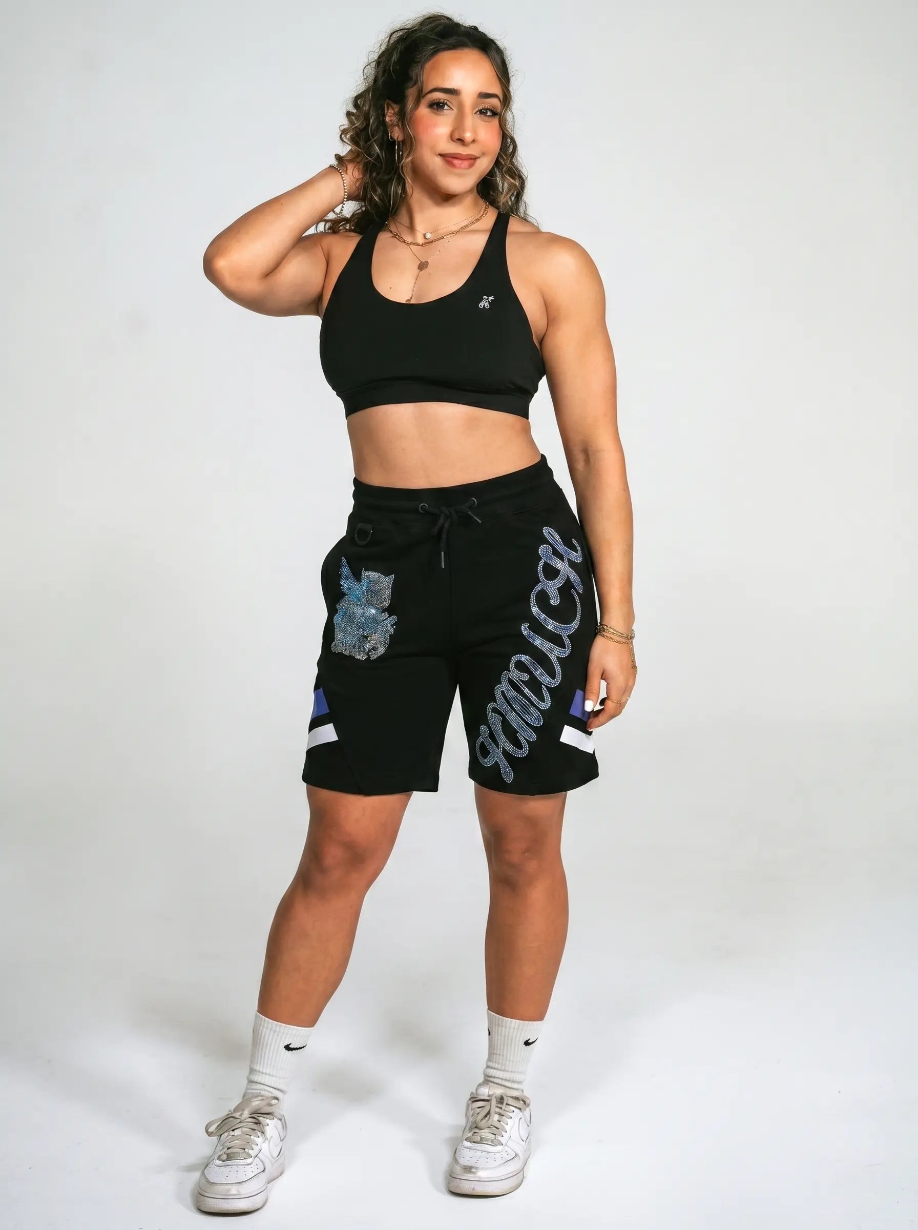 TCH BOYLONDON Rhinestone Butterfly Streetwear Shorts Luxury Streetwear Brand Official Showcase