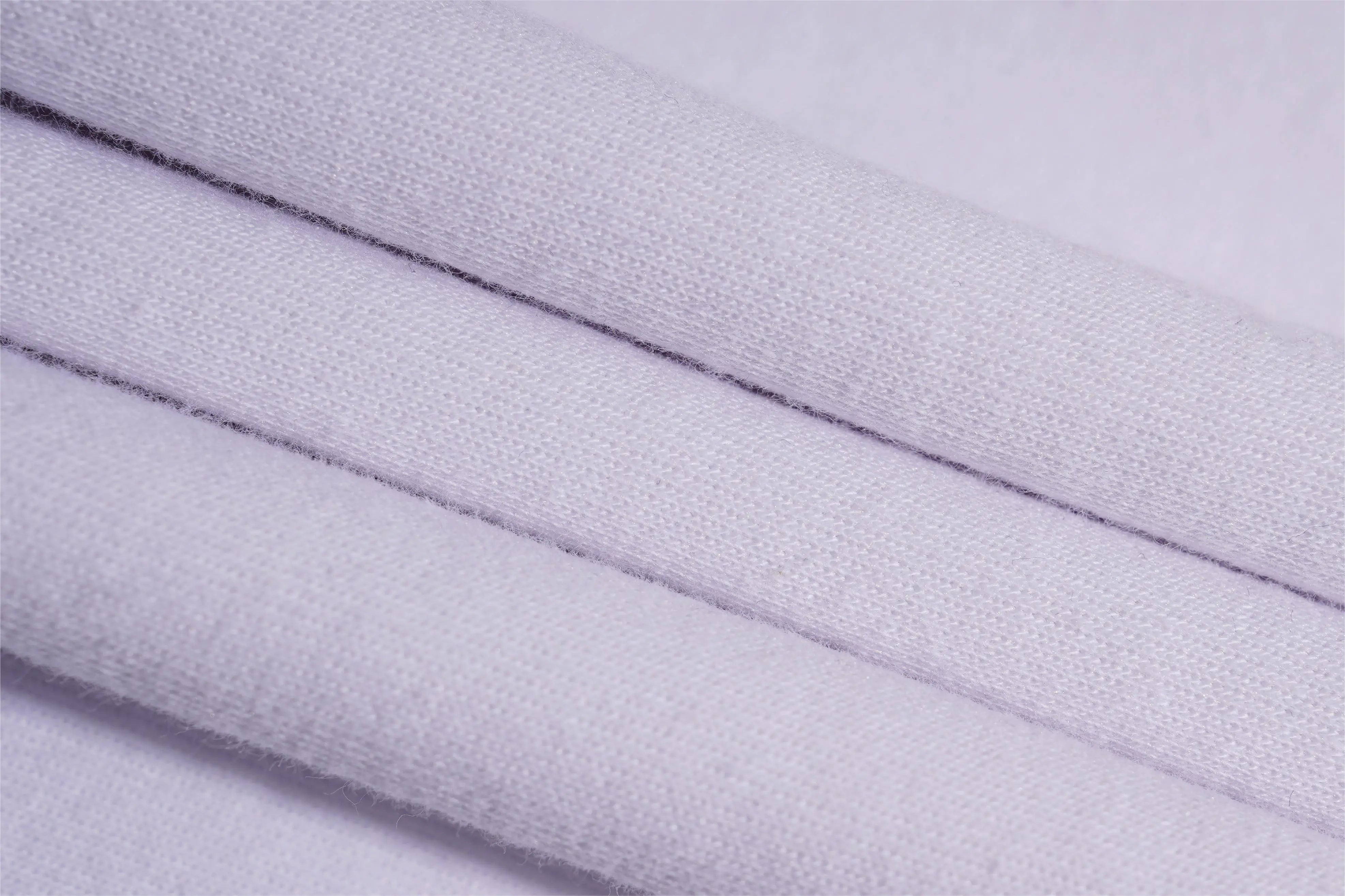 Close-up of light purple fabric with a soft texture