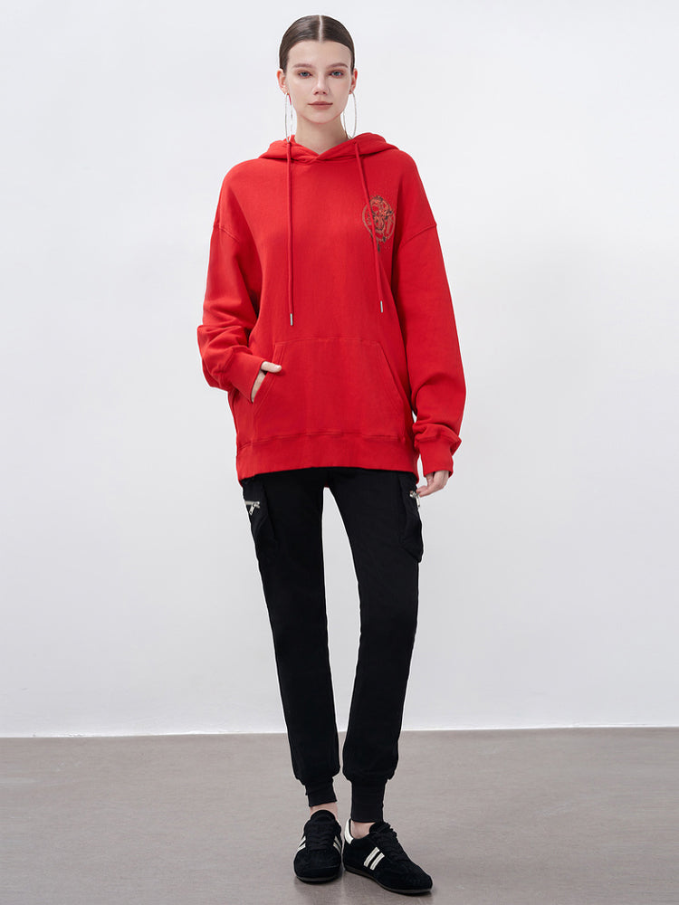 tch cotton dragon rhinestone hoodie red HighEnd Luxury Streetwear Brand Official Showcase