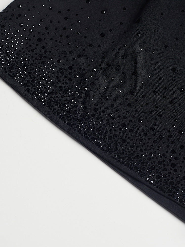 tch crystal embellished high-rise fitted shorts black HighEnd Luxury Streetwear Brand Official Showcase