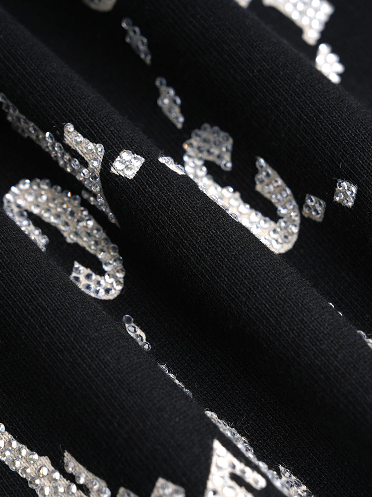tch crystal-logo cotton street t-shirt black HighEnd Luxury Streetwear Brand Official Showcase