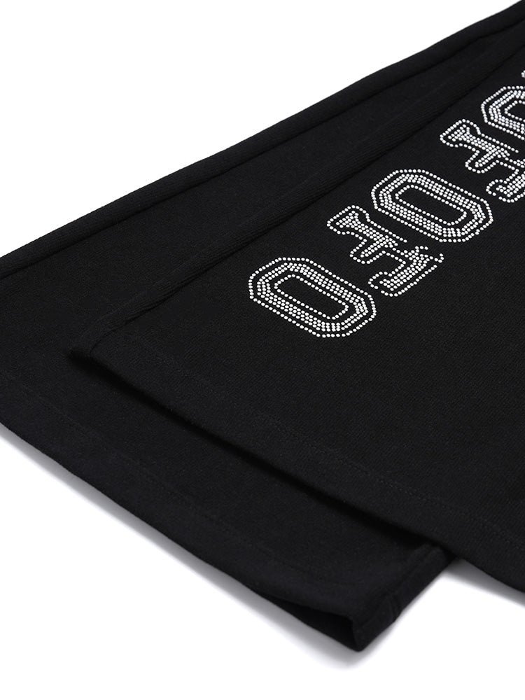 tch crystal embellished skinny fared pants black HighEnd Luxury Streetwear Brand Official Showcase