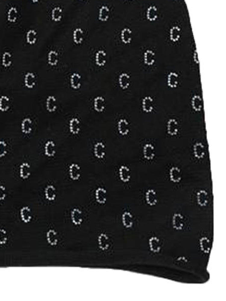 tch fashion black knitted letter beanie black HighEnd Luxury Streetwear Brand Official Showcase