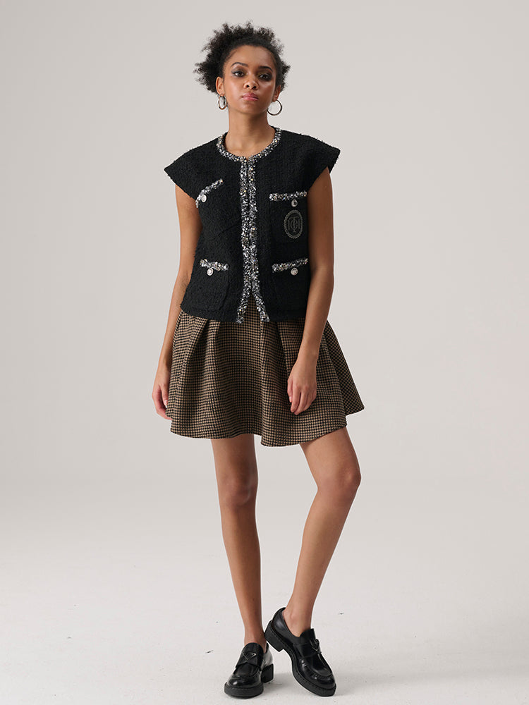 tch fashion diamond-embedded handmade vest black HighEnd Luxury Streetwear Brand Official Showcase