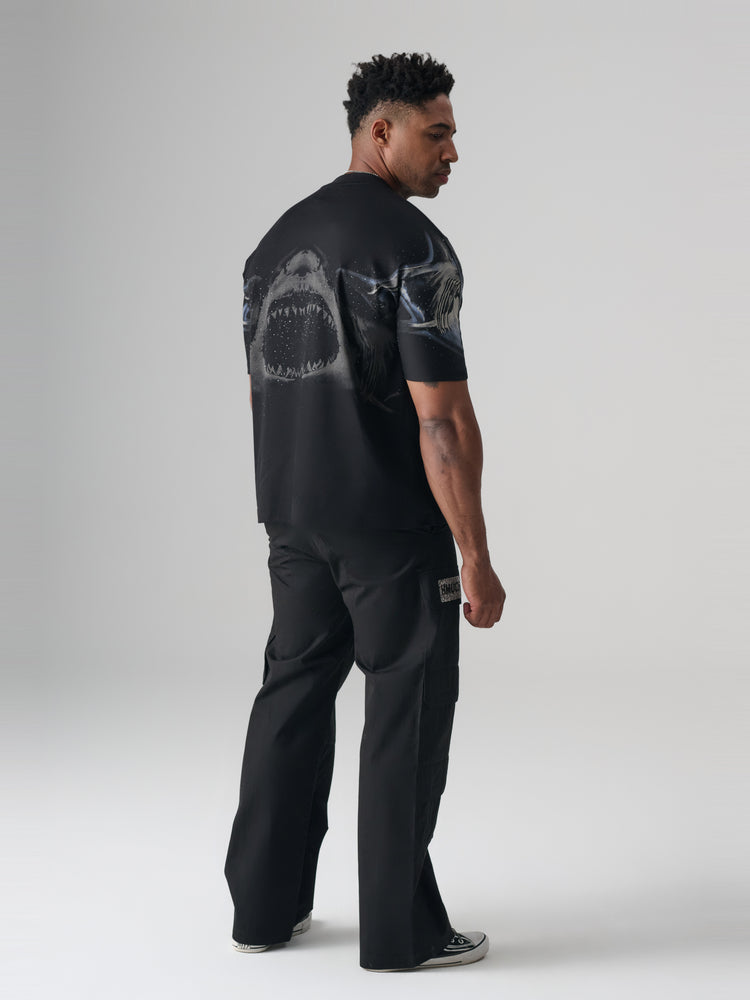 tch fashionable diamond-embedded short-sleeved t-shirt black HighEnd Luxury Streetwear Brand Official Showcase