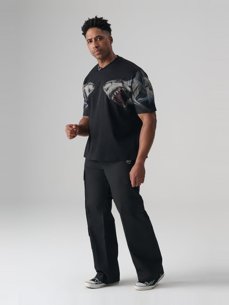 tch fashionable diamond-embedded short-sleeved t-shirt black HighEnd Luxury Streetwear Brand Official Showcase