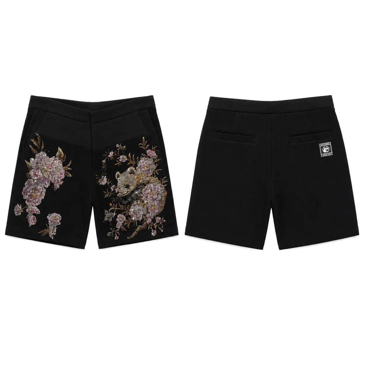 TCH Floral Rhinestone Garden Shorts Luxury Streetwear Brand Official Showcase
