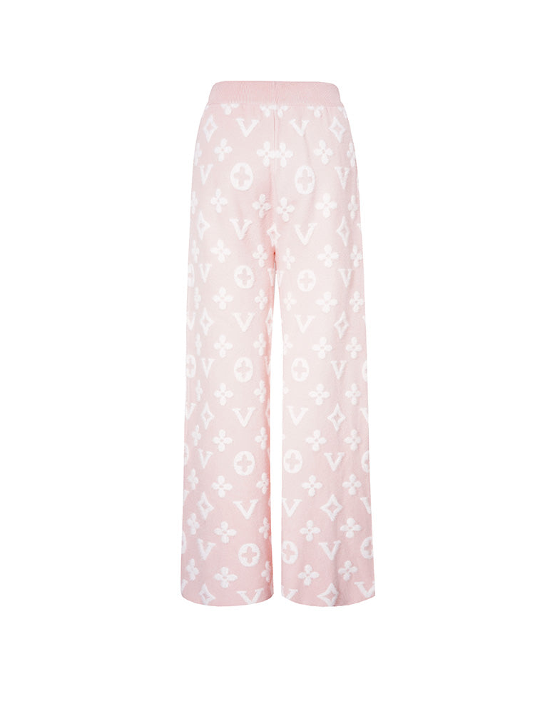 tch floral rhinestone teddy bear soft sweatpants pink HighEnd Luxury Streetwear Brand Official Showcase