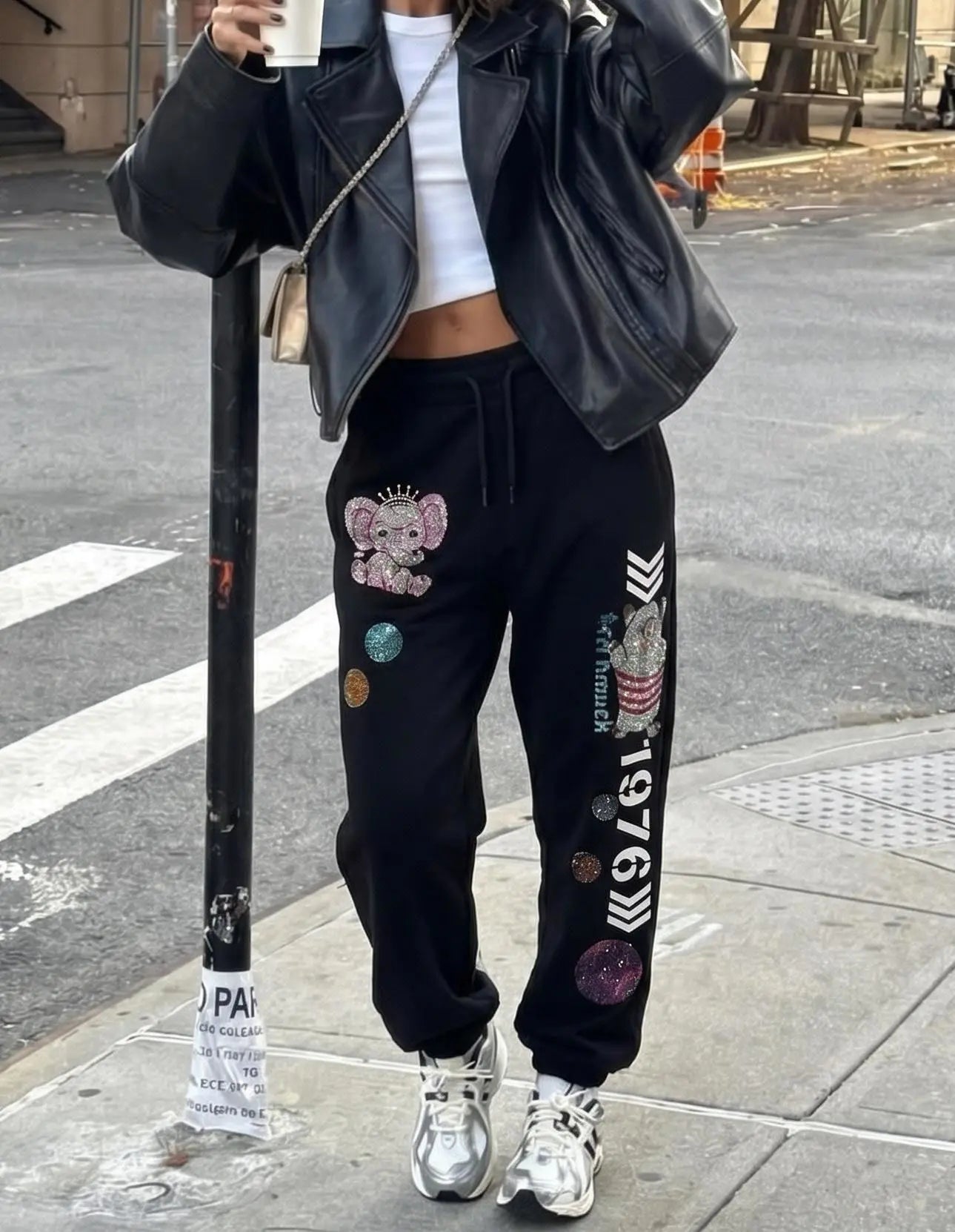 TCH Galaxy Animal Rhinestone Jogger Pants Luxury Streetwear Brand Official Showcase