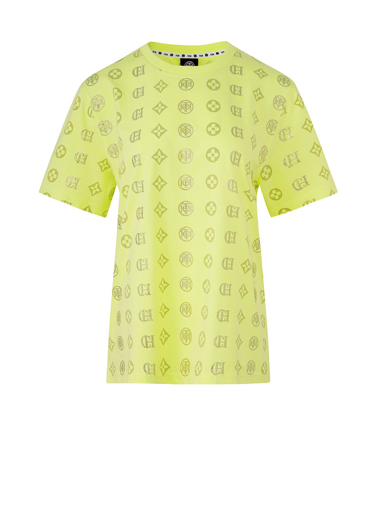tch geometry rhinestone all-over tee lightyellow HighEnd Luxury Streetwear Brand Official Showcase