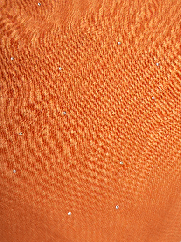 tch graphic rhinestone bead v neck sleeveless split dress orange HighEnd Luxury Streetwear Brand Official Showcase