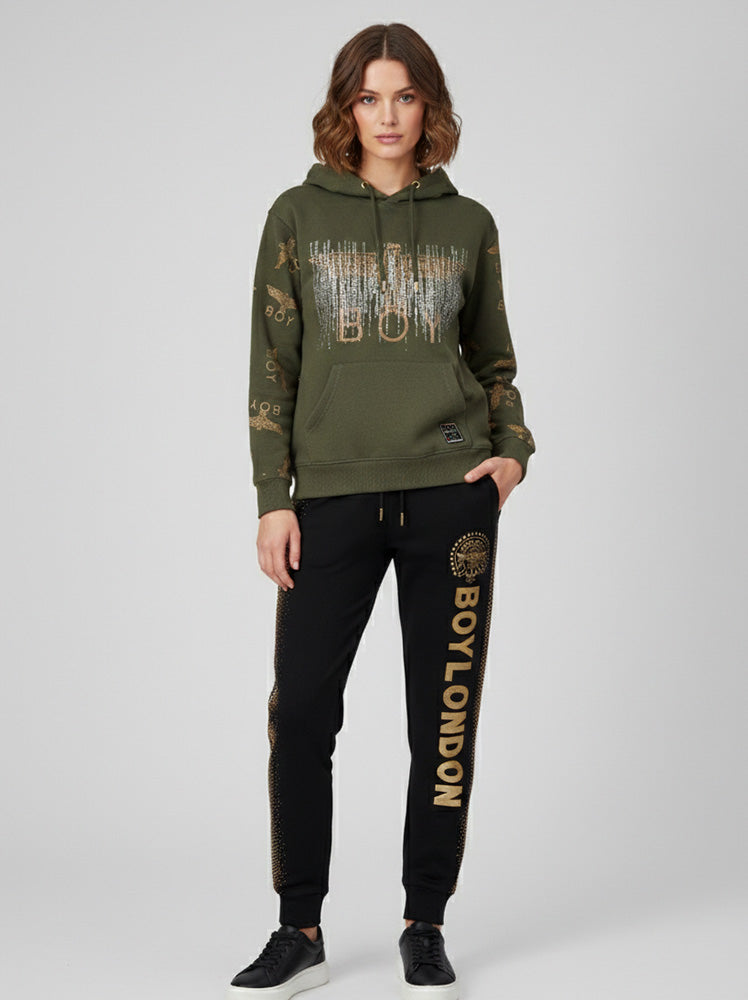 tch graphic rhinestone pullover hoodies armygreen HighEnd Luxury Streetwear Brand Official Showcase