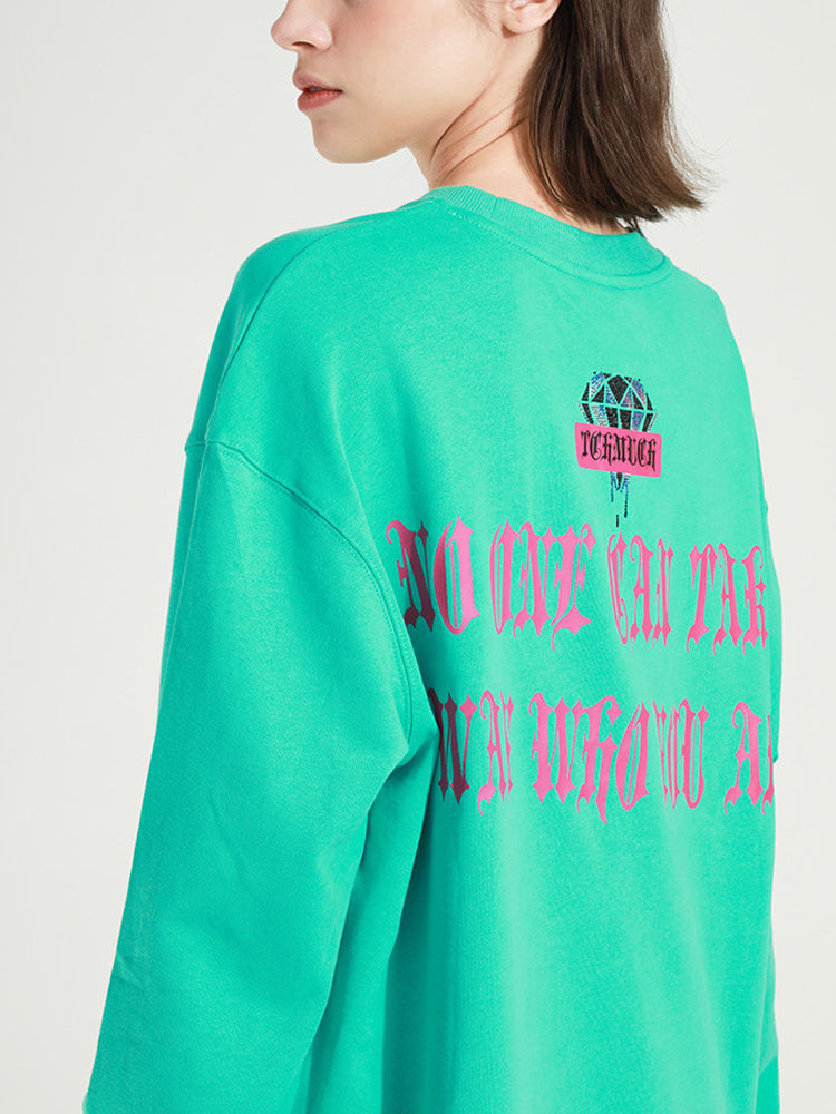 tch graphics hot diamond long sleeve sweatshirt green HighEnd Luxury Streetwear Brand Official Showcase