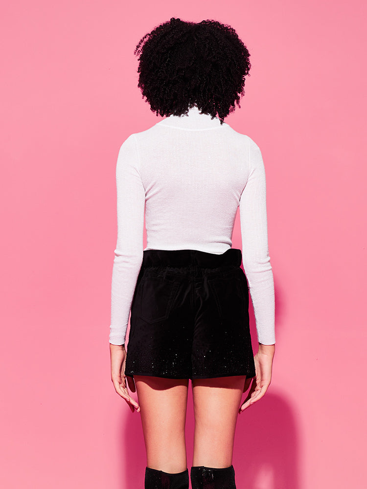 tch high neck slim fit solid knit top white HighEnd Luxury Streetwear Brand Official Showcase