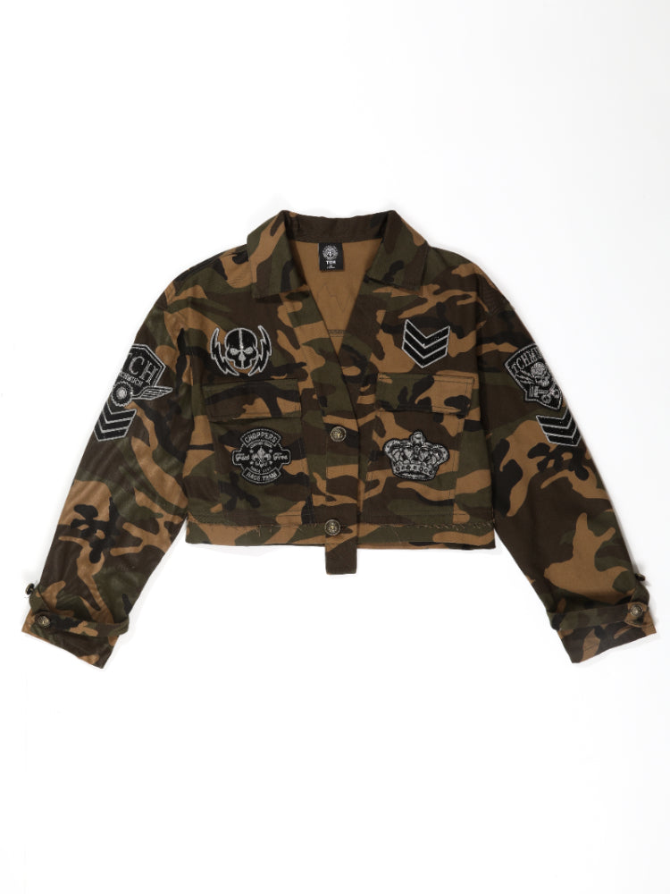 tch hot diamond camo cropped jacket camo HighEnd Luxury Streetwear Brand Official Showcase