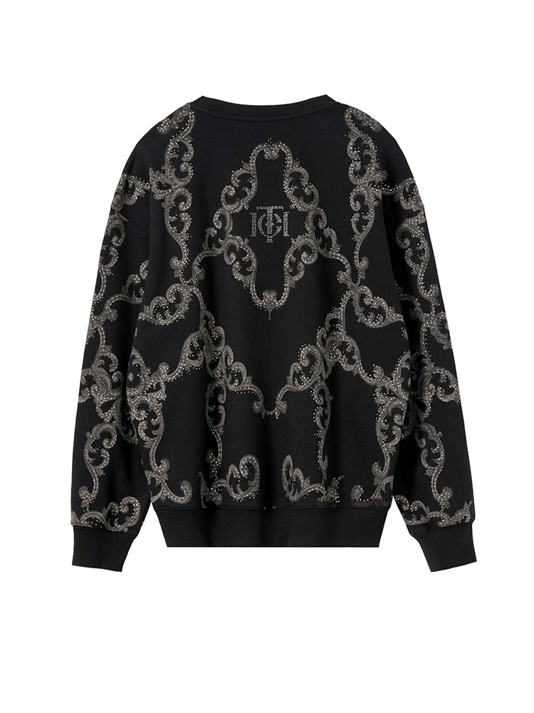 tch luxury baroque rhinestone baby dragon sweatshirt black HighEnd Luxury Streetwear Brand Official Showcase