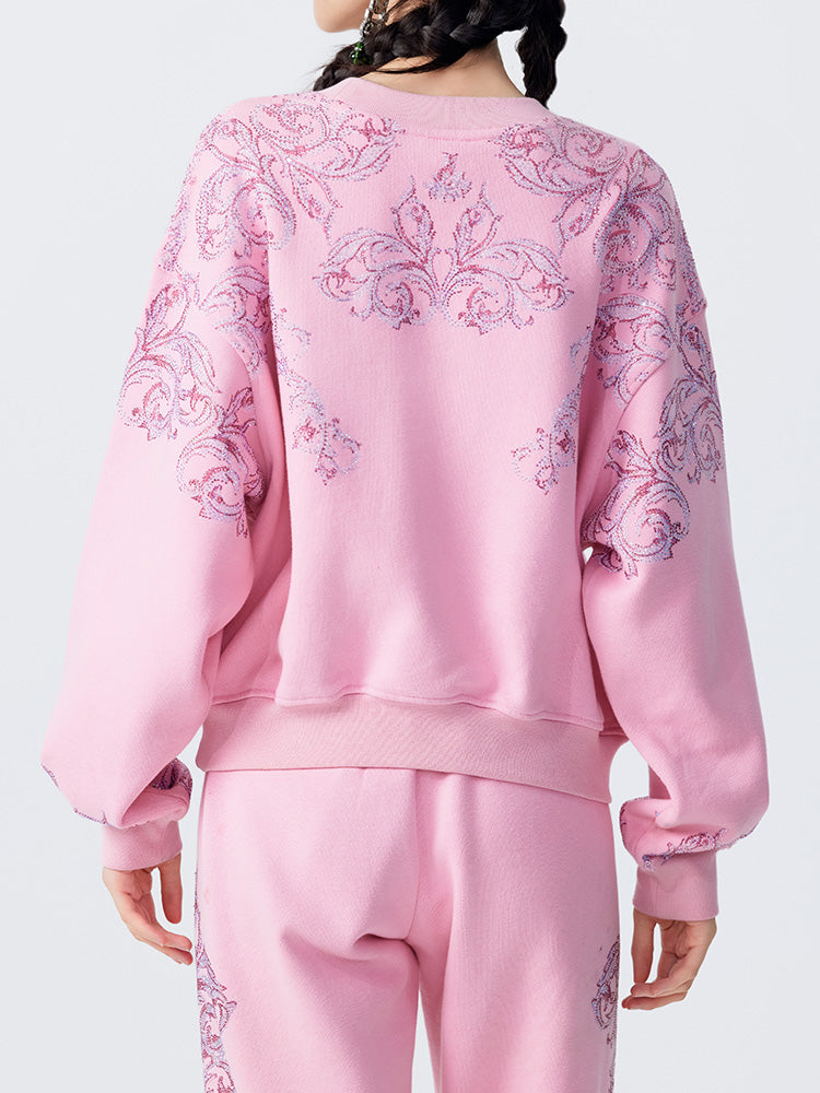tch luxury graphic rhinestone letter sparkle top pink HighEnd Luxury Streetwear Brand Official Showcase