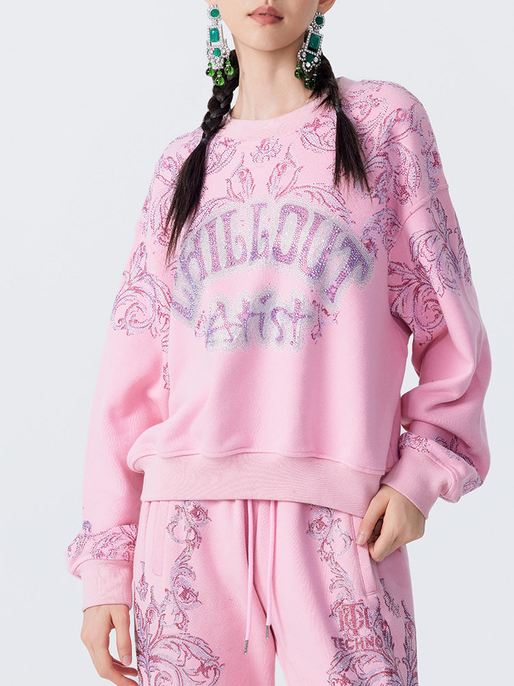 tch luxury graphic rhinestone letter sparkle top pink HighEnd Luxury Streetwear Brand Official Showcase