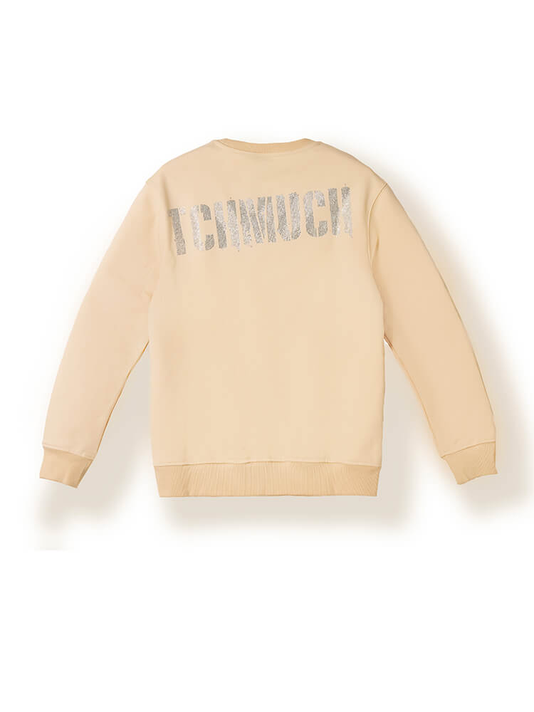 tch luxury rhinestone graphic sweatshirt beige HighEnd Luxury Streetwear Brand Official Showcase