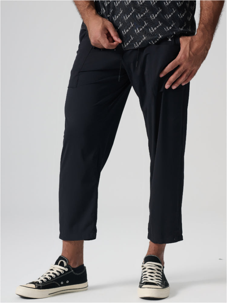 tch men's graphic loose straight pants black HighEnd Luxury Streetwear Brand Official Showcase