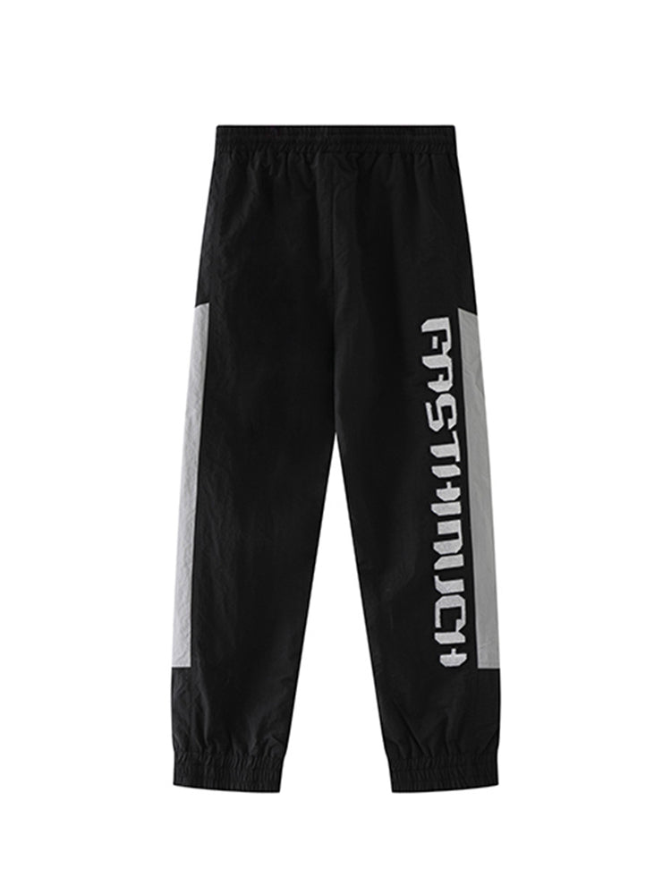tch men's rhinestone pro racing nylon track pants black HighEnd Luxury Streetwear Brand Official Showcase