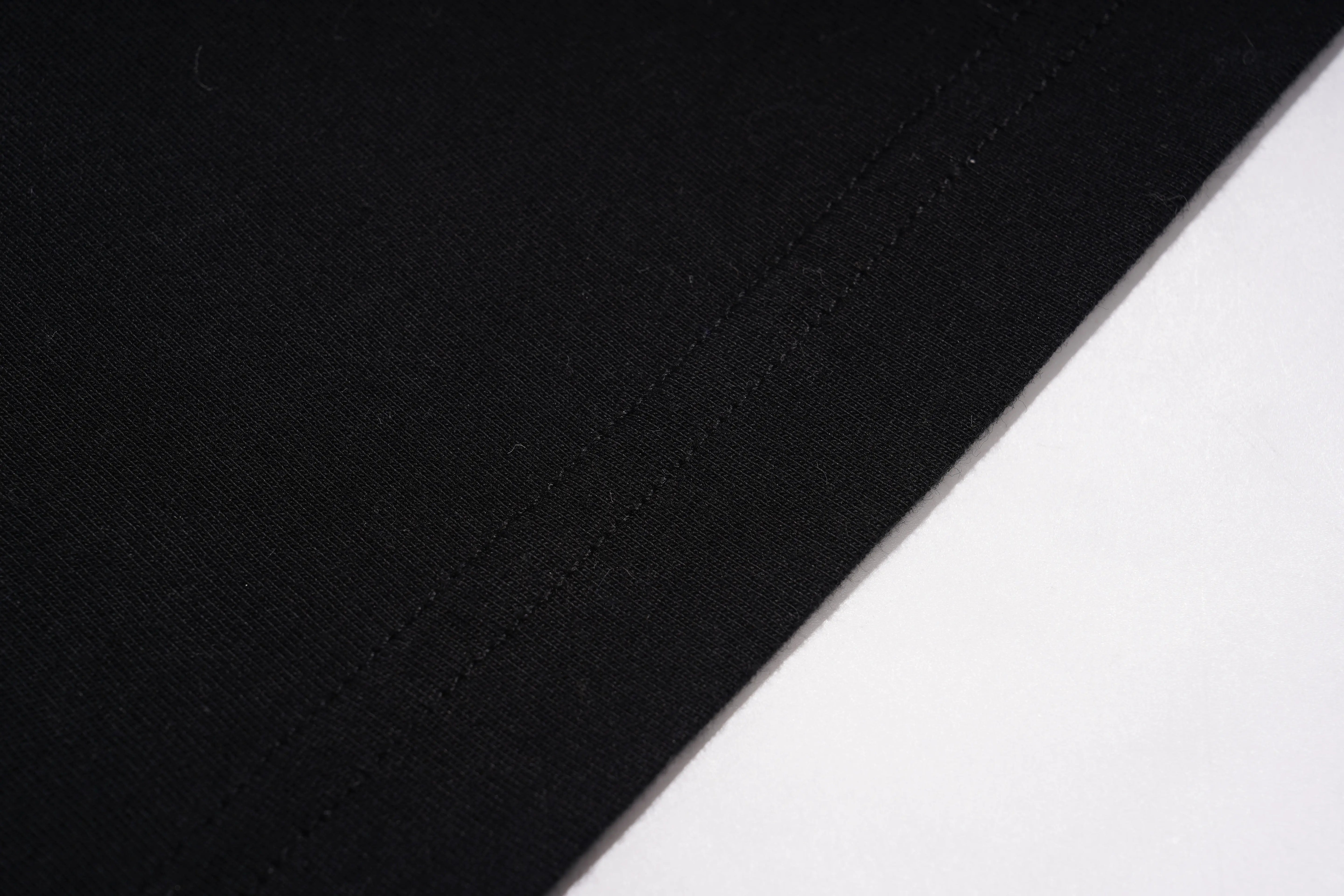 Black and white fabric texture, TCH Piggy Techno Rhinestone T-Shirt