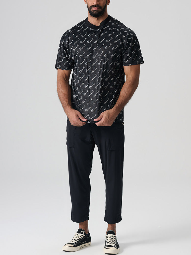 tch rhinestone allover letter t shirt in black black HighEnd Luxury Streetwear Brand Official Showcase