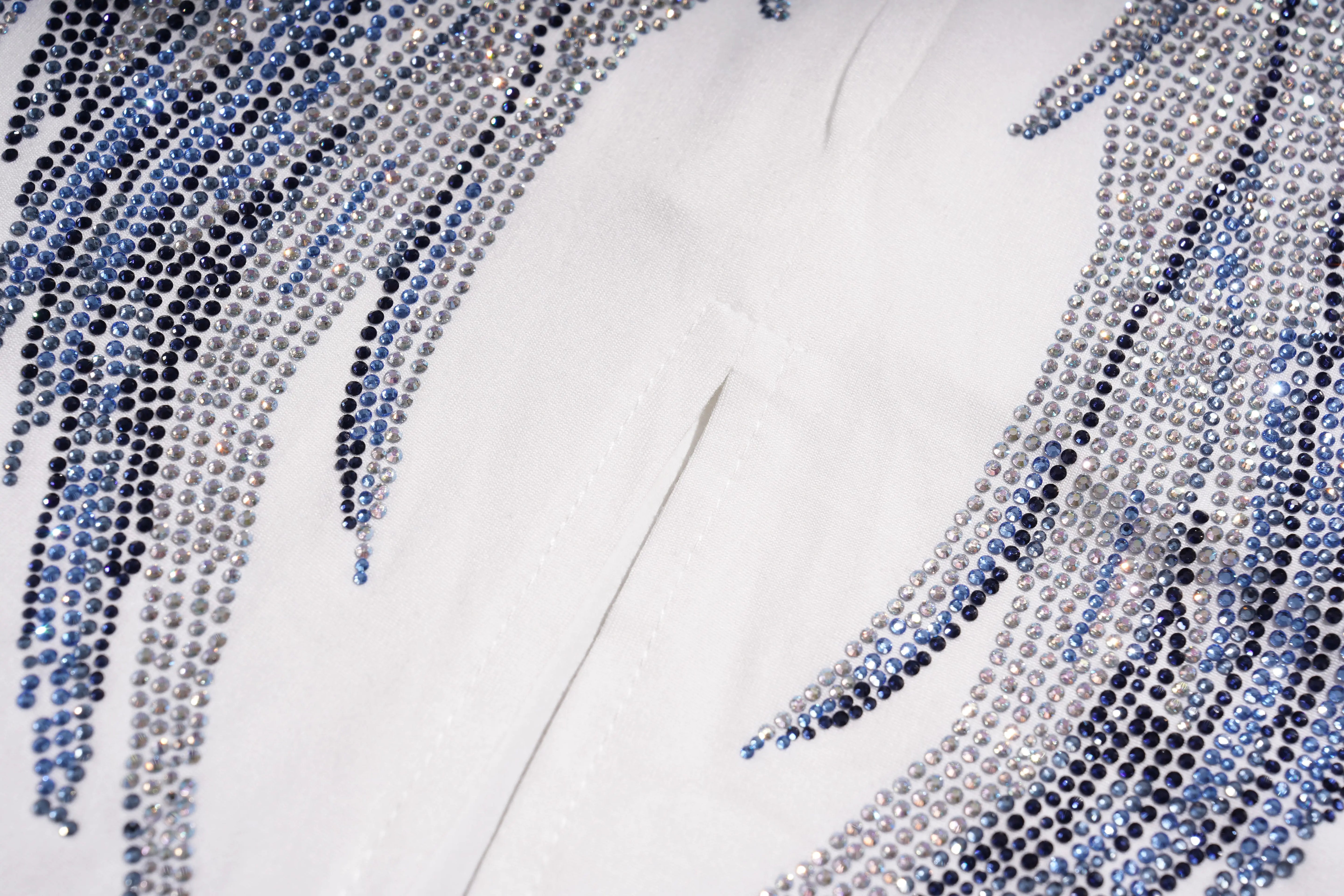 TCH Rhinestone Angel Wing Wrap Crop Top Luxury Streetwear Brand Official Showcase