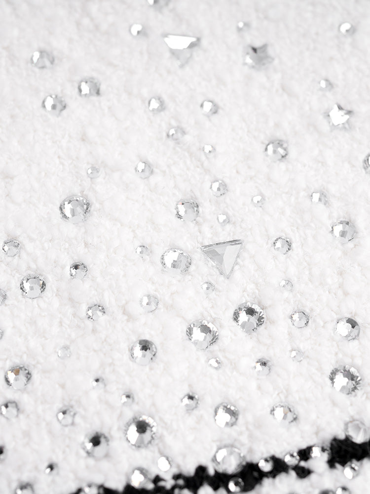 tch rhinestone button drama jacket white white HighEnd Luxury Streetwear Brand Official Showcase