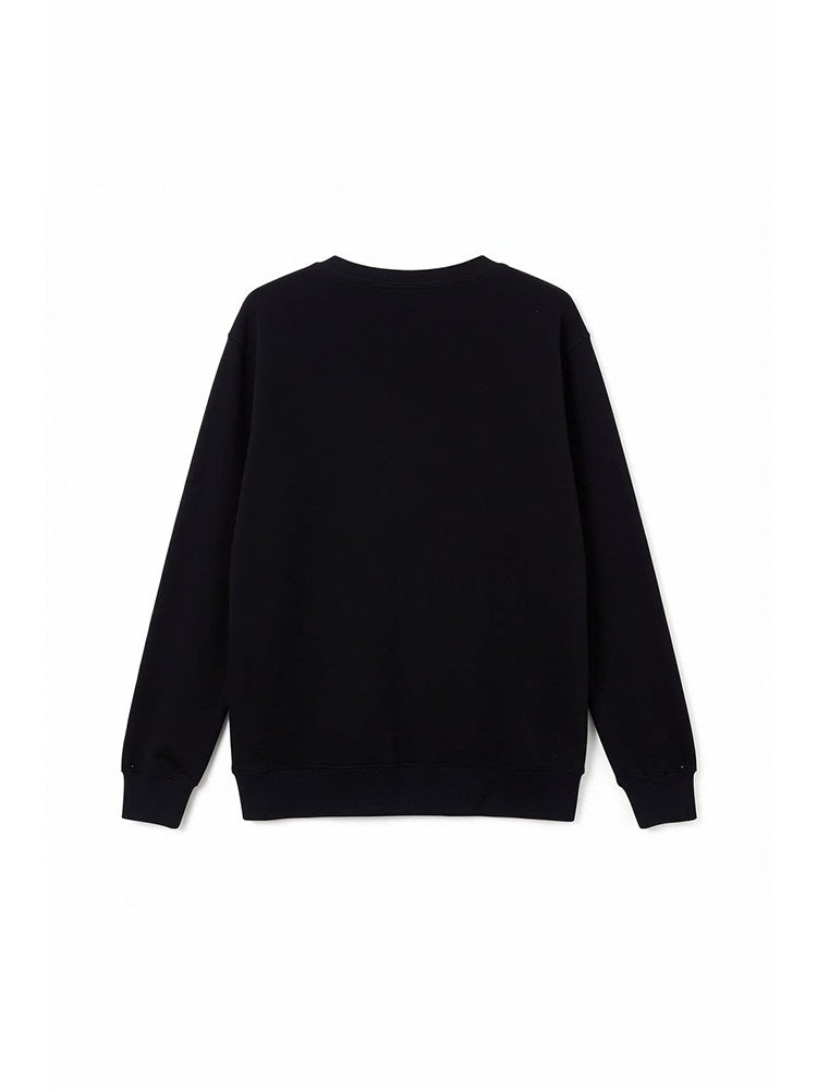 tch rhinestone cotton sweatshirt with letter print black HighEnd Luxury Streetwear Brand Official Showcase