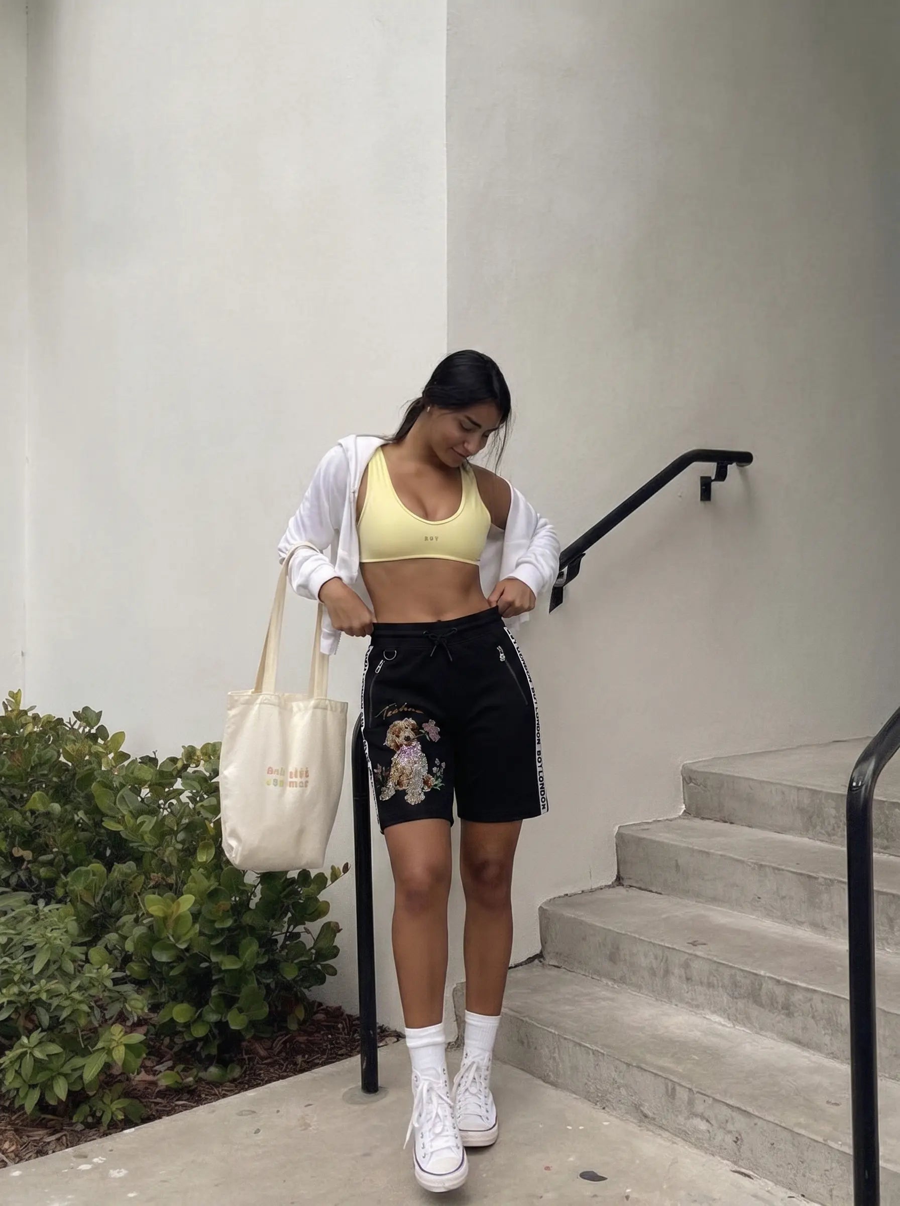 TCH Rhinestone Dog Jogger Shorts Luxury Streetwear Brand Official Showcase