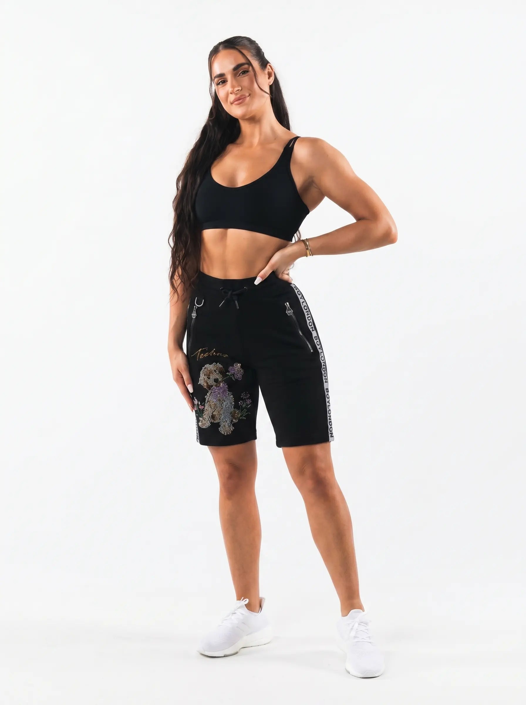 TCH Rhinestone Dog Jogger Shorts Luxury Streetwear Brand Official Showcase