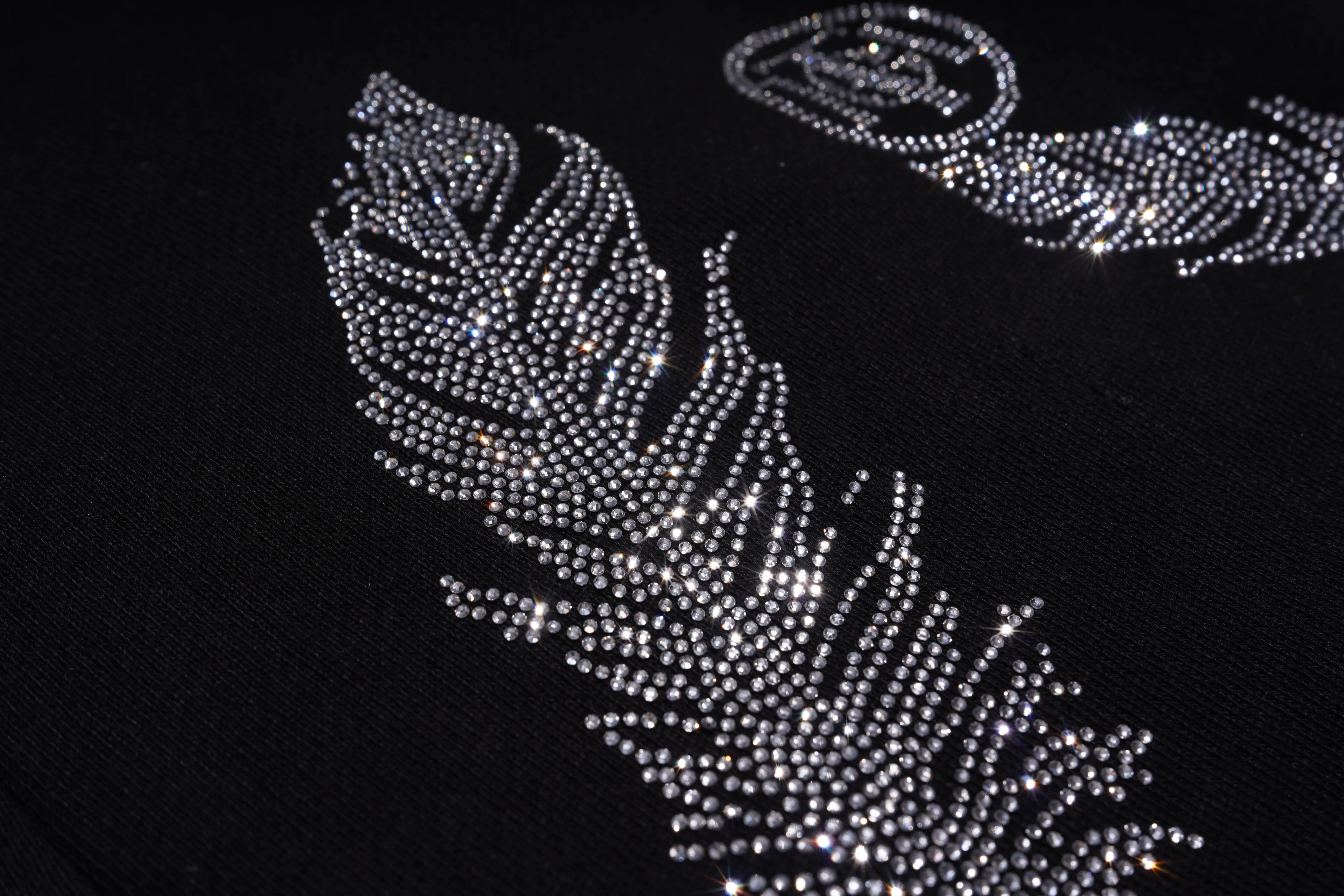 TCH Rhinestone Feather Full-Pattern Pants Luxury Streetwear Brand Official Showcase